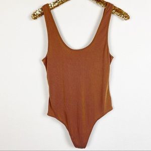 Dress Forum • Ribbed Scoop Neck Bodysuit